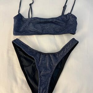 Triangl Shimmering Navy Bikini